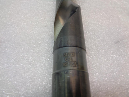 CHICAGO LATROBE 110 HIGH-SPEED STEEL TAPER SHANK BIT 31/32" DIA. 11"L R22T6BM2