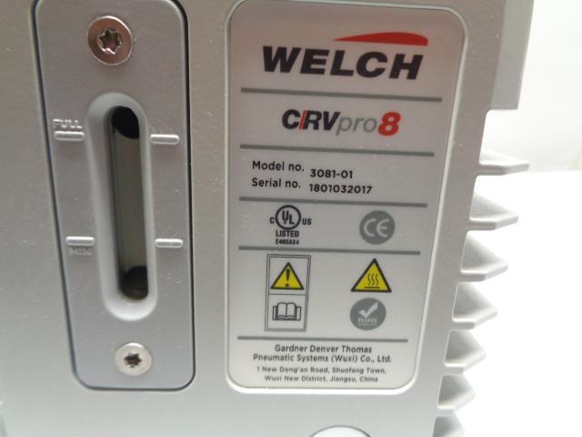 WELCH CRVPRO 8 DIRECT DRIVE ROTARY VANE VACUUM PUMP 3081-01 NEW R17