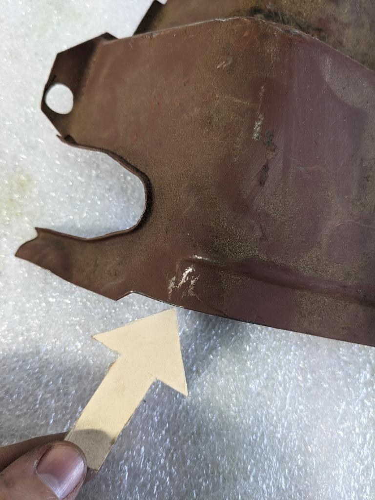 PORSCHE 53906637 LEFT ENGINE TIN COVER PLATE FOR PORSCHE 356/912 NEW R24T4