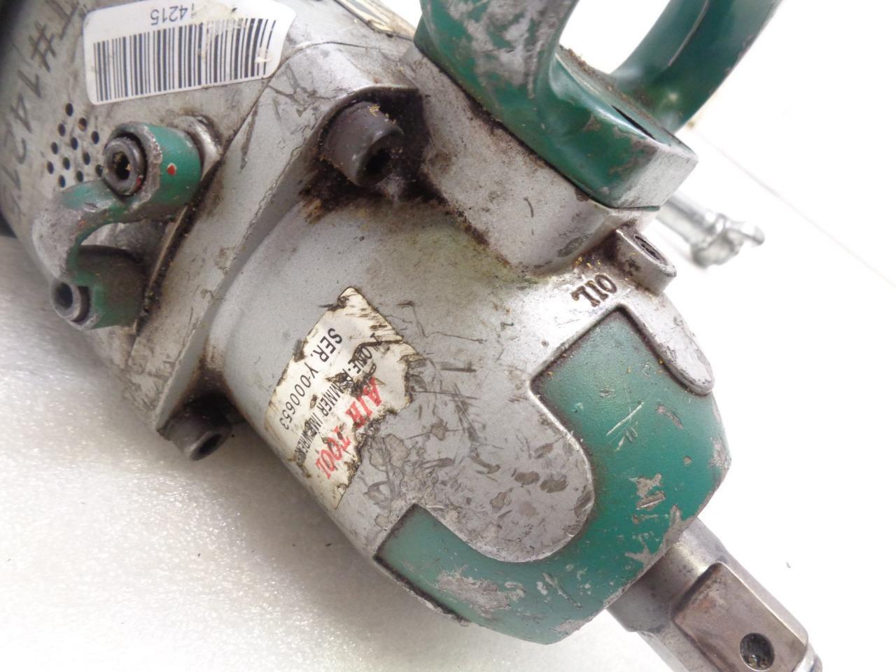 USED BOLTTECH MANNINGS REAR HANDLE 1" IMPACT WRENCH 1,700ft/lb IW1.00 GREEN H2