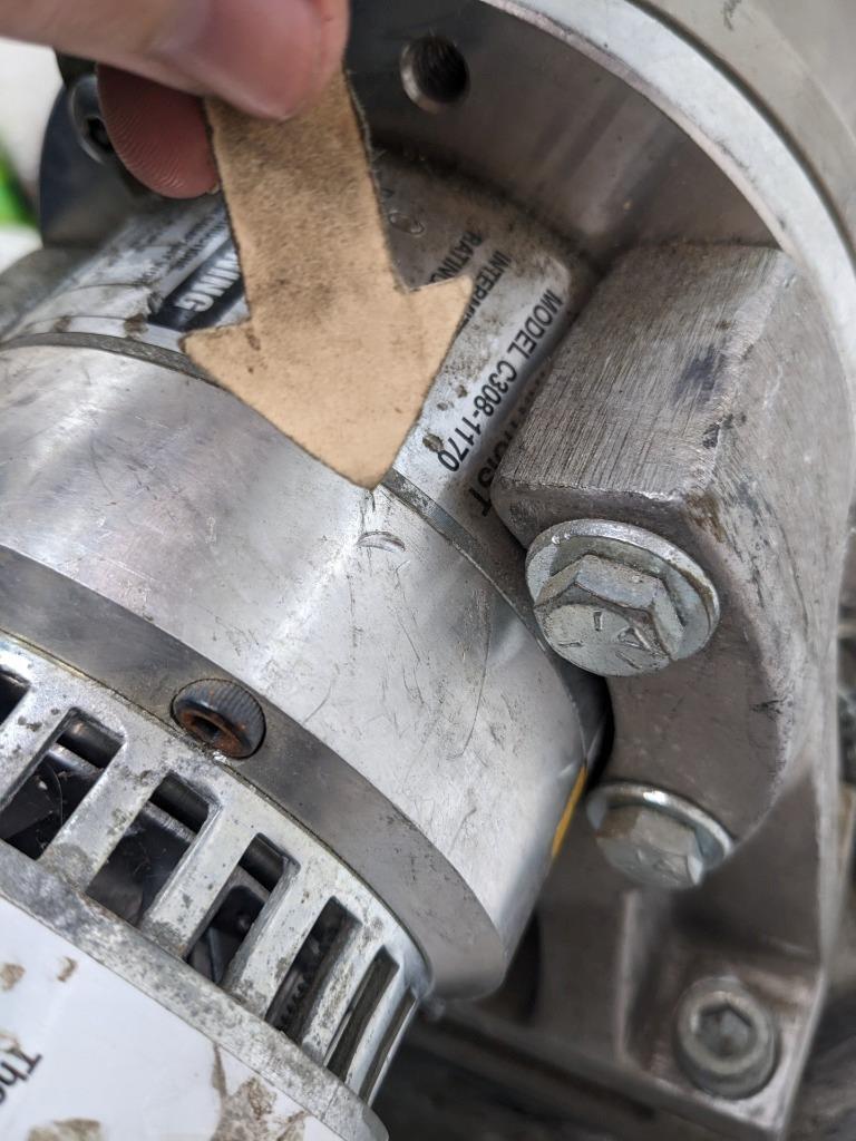 AB CHANCE C308-1170 CAPSTAN HOIST 1000 LB CAPACITY WITH SWIVEL BASE 115V USED H1