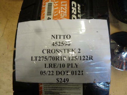 1 NEW TIRE NITTO CROSSTEK 2 LT 275 70 18 125/122R LRE/10PLY 452590