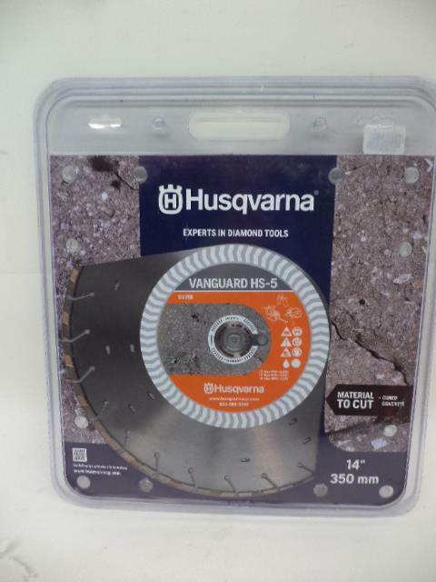NEW HUSQVARNA VANGUARD HS-5 14" 350mm CONCRETE DIAMOND SAW BLADE SP2T2