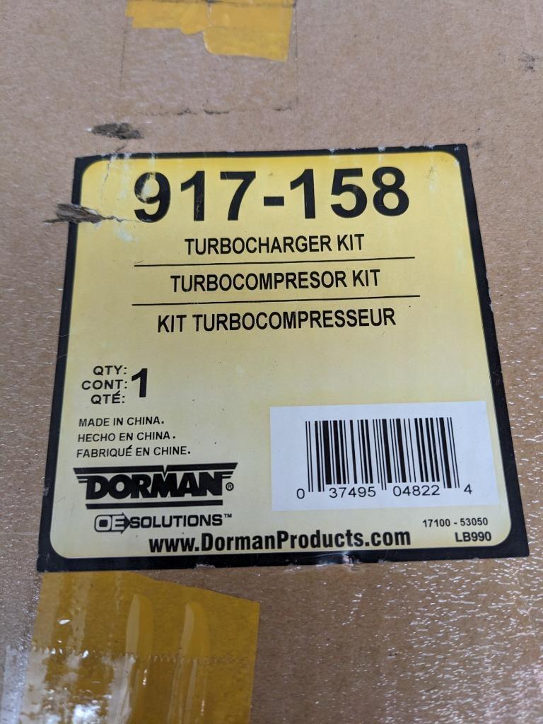 DORMAN 917-158 TURBOCHARGER AND GASKET KIT FOR SUBARU LEGACY/OUTBACK NEW E2