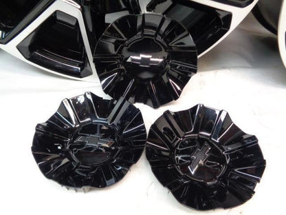 NEW '21-'23 CHEVY TAHOE WHEEL SET MACHINED BLACK 22x9 ET25.4 6x139.7 84434521 SR