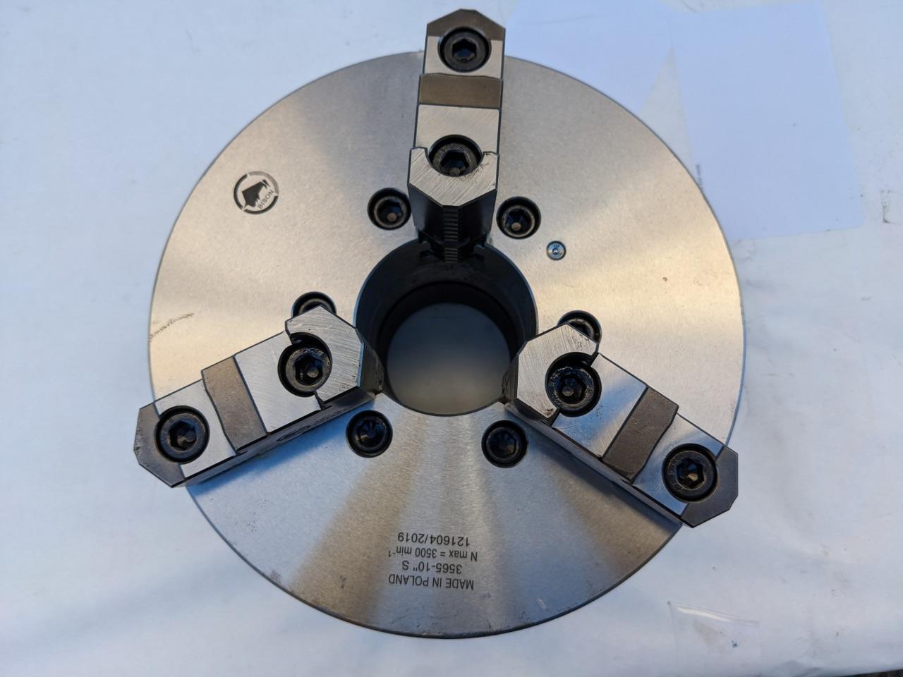 BISON 10" SELF CENTERING CHUCK WITH FINE ADJUSTMENT FRONT MOUNTING 3565-10 R34