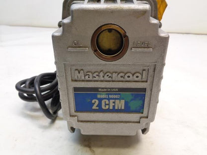 NEW MASTERCOOL MODEL 90062 2 CFM VACUUM PUMP 47/57 L/M 110V/ 60HZ R32
