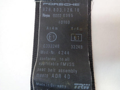 USED (DAMAGED) PORSCHE 85-89 911 964 SEATBELT 928.803.126.10  R24T1