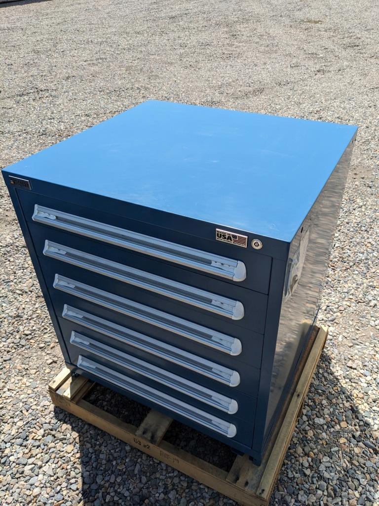 VIDMAR SEP100RALS22577 STEEL STORAGE CABINET 30"X27-3/4"X33" 6-DRAWER NEW S343