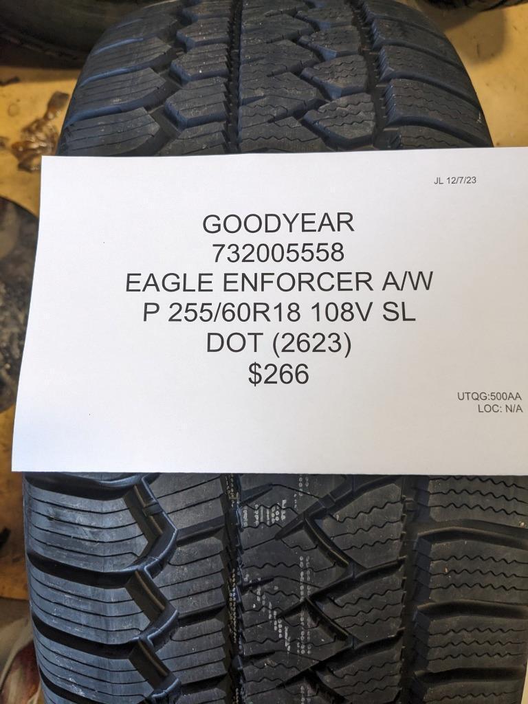 GOODYEAR EAGLE ENFORCER A/W P 255 60 18 108V SL TIRE 732005558 BQ4