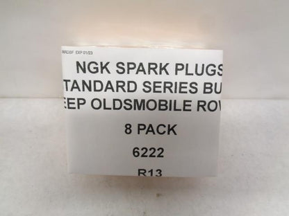 NGK SPARK PLUGS STANDARD SERIES 8 PACK BUICK JEEP OLDSMOBILE ROVER 6222 R13T1