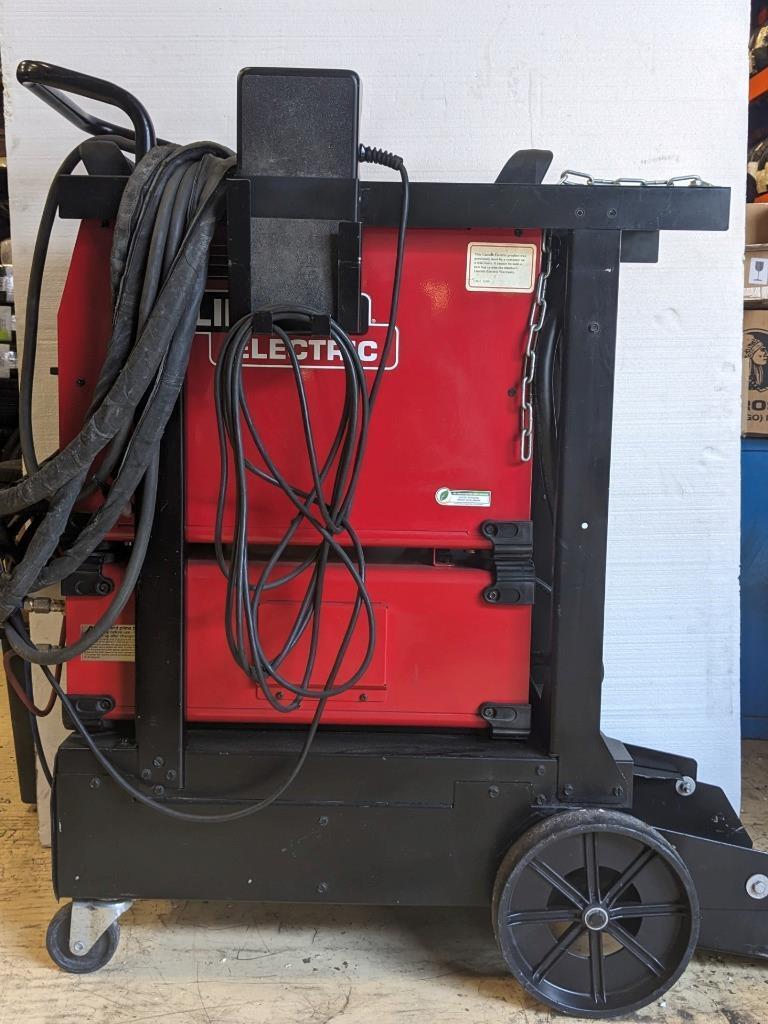 LINCOLN ELECTRIC ASPECT 375 AC/DC READY-PAK WELDING CART K3950-1 BAY3