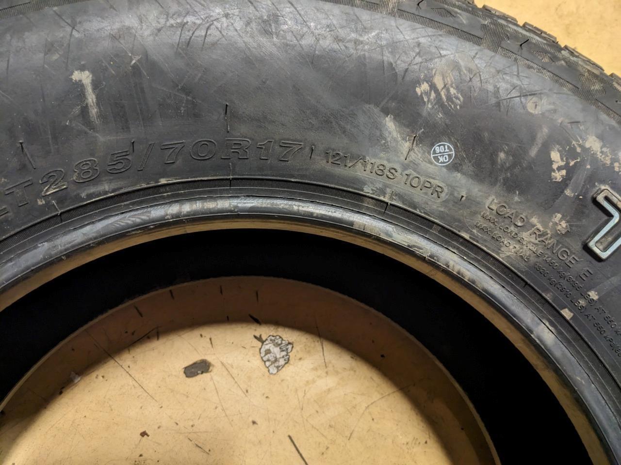 TRAIL GUIDE ALL TERRAIN LT285 70 17 121/118S LRE 10PLY TIRE TGT83 CQ1