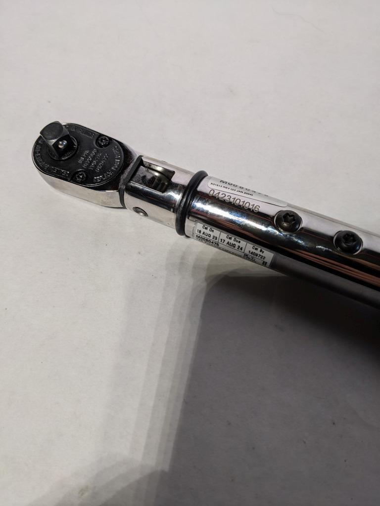 SNAP-ON TECH WRENCH 24-240 IN LB WITHOUT CASE TORQUE 20FT-LB NEW R29