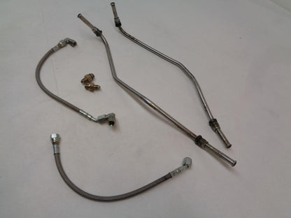 PORSCHE 993 TURBO CHARGER AFTERMARKET OIL FEED & FACTORY DRAIN LINES 99310733953