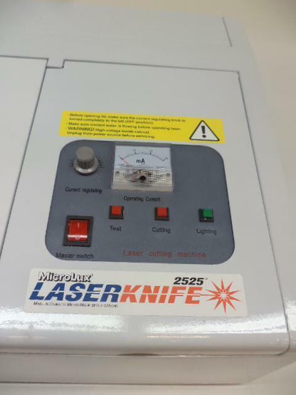 NEW MICROLUX LASER KNIFE 2525 LASER CUTTER/ENGRAVER 220vAC INCOMPLETE BSR