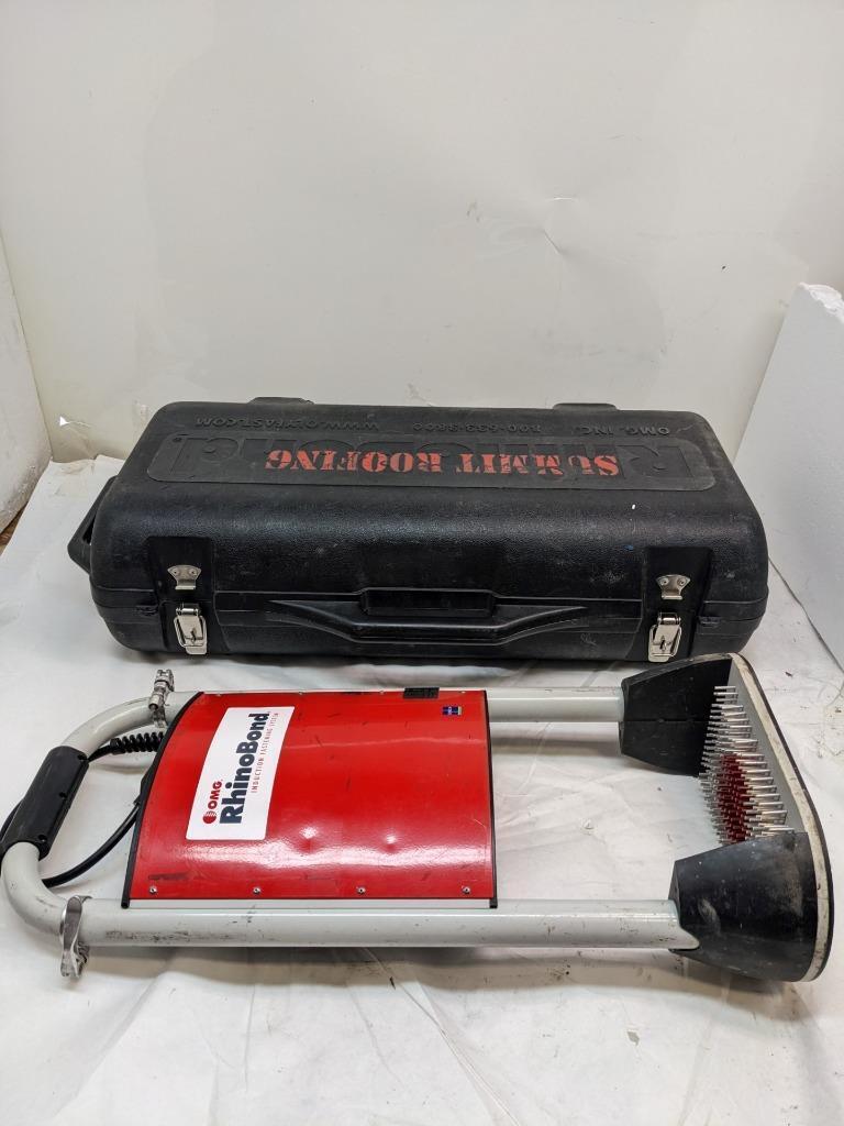 OMG RHINOBOND INDUCTION FASTENING SYSTEM MODEL 102 120 V W/CARRY CASE USED B2
