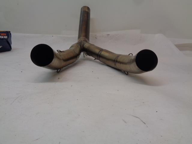 USED M4 DUAL EXHUAST PIPE W/ MANIFOLD FOR MOTORCYCLE SPORTBIKE INCOMPLETE R16