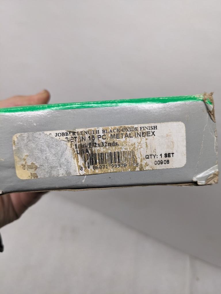 PRECISION TWIST DRILL 5995520 DRILL BIT SET 15PC 1/16"-1/2" BY 1/32" NEW R22T5