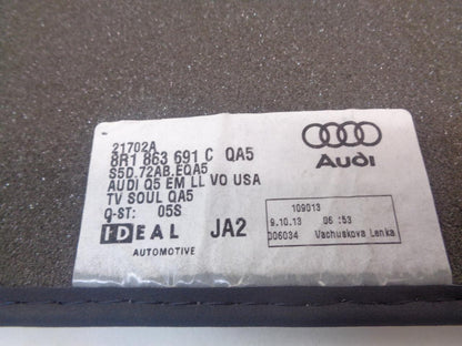 NEW 4PC OEM AUDI Q5 BLACK CARPET FLOOR MATS 21702A 8R1 863 691 C SR