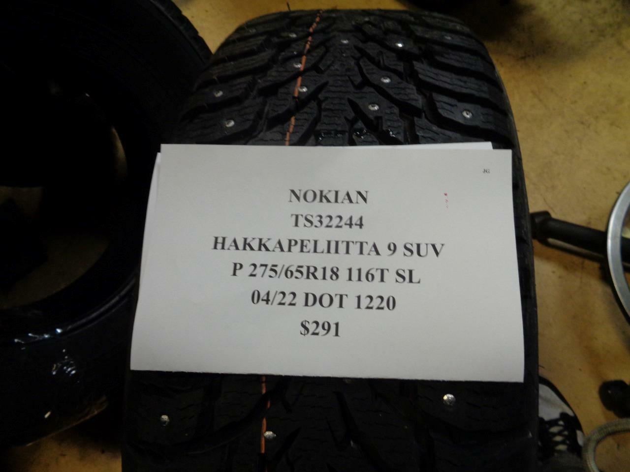1 NEW TIRE NOKIAN HAKKAPELIITTA 9 SUV P 275 65 18 116T SL TS32244