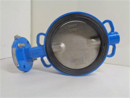 NEW PRATT 8" DI BUTTERFLY VALVE BF-8681 RUBBER SEATED STAINLESS STEEL DISC R18