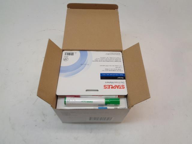 NEW 12-PACK STAPLES REMARX CHISEL TIP ASSORTED DRY ERASE MARKERS 29205 R33