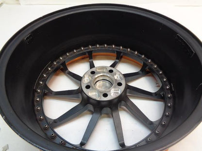 USED BRIXTON FORGED R10D TARGA 3 PC 20X9 5X112 MATTE BLACK/ORANGE WHEEL WR