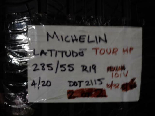 1 USED OS MICHELIN LATITUDE TOUR HP 235 55 19 101V 6/32" TIRE 05487 Q1
