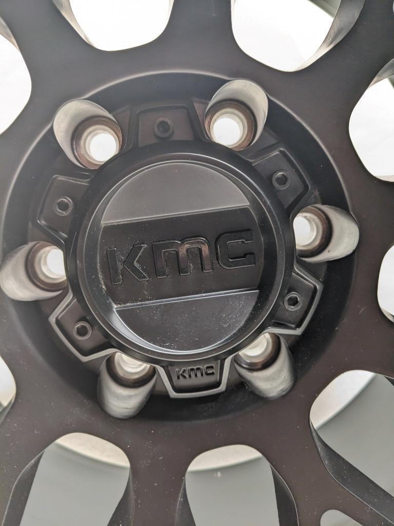 1 KMC WHEEL KM72278568700 KM722 TECHNIC 17X8.5 ET0 SATIN BLACK 6X139.7 NEW B2