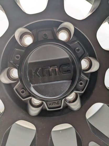 1 KMC WHEEL KM72278568700 KM722 TECHNIC 17X8.5 ET0 SATIN BLACK 6X139.7 NEW B2