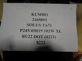 1 NEW TIRE KUMHO SOLUS TA71 245 45 19 102W XL 2169893
