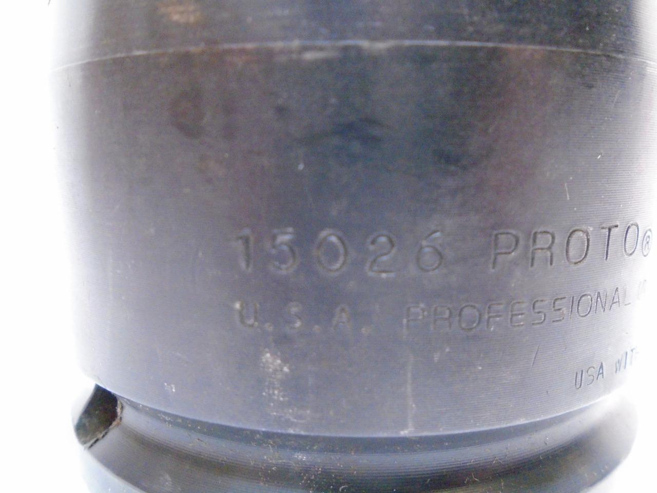 NEW STANLEY PROTO 15026 1-1/2" DR IMPACT SOCKET 1-5/8 IN. 6 PT. R22