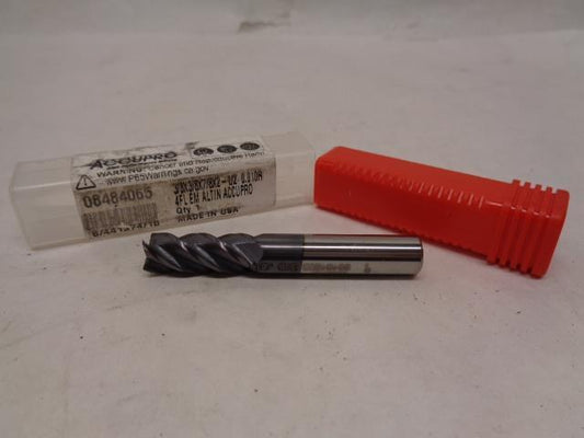 1 NEW ACCUPRO 3/8X3/8X7/8X2-1/2 0.010R 4FL EM ALTIN DRILL BIT 08484065 R22T2