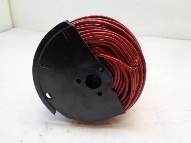 NEW RED COATED SOLID COPPER WIRE 10AWG 1000+ FT REEL 20MILS. INSULATION R35