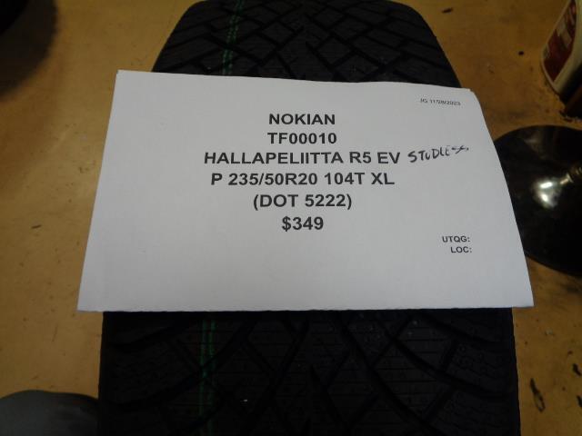 NOKIAN HALLAPELIITTA R5 EV STUDLESS P 235 50 20 104T XL TIRE TF00010 BQ4