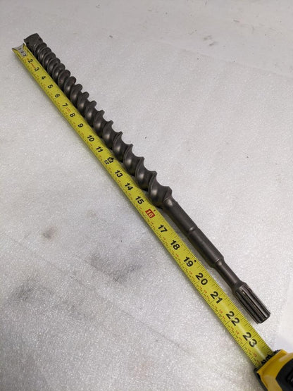 UNBRANDED 1-1/4" X 23" SDS-MAX ROTARY HAMMER BIT CARBIDE 4-CUTTER TIP NEW D0