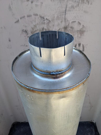 UNBRANDED EXHAUST MUFFLER 50-5/8" OVERALL LENGTH 5" INLET 12/23 NEW B2