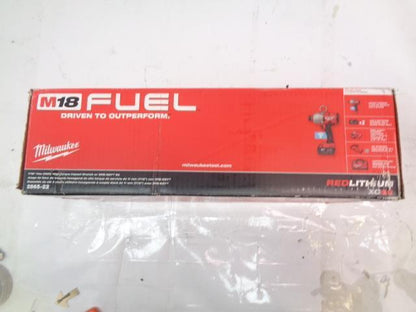 MILWAUKEE M18 FUEL ONE-KEY 18V HIGH-TORQUE IMPACT WRENCH KIT 2865-22 NEW BSR35