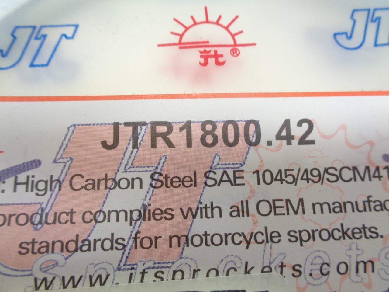 JT SPROCKETS JTR1800.42 MOTORCYCLE REAR CHROME NEW R15T3