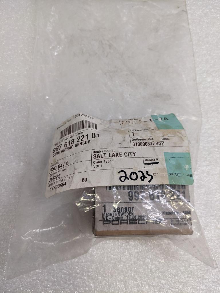 PORSCHE 99761822101 SIDE IMPACT SENSOR LH/RH REAR FOR 05-18 PORSCHE NEW PGB2TA