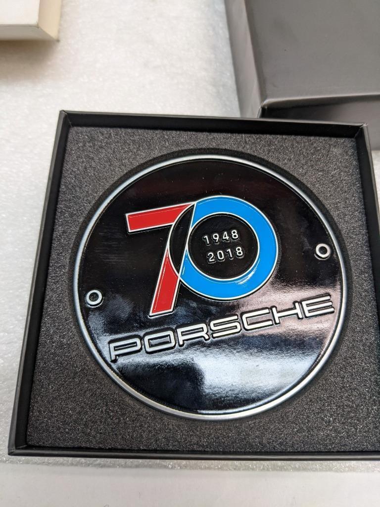 PORSCHE WAP0507100K ORIGINAL 70TH ANNIVERSARY GRILL BADGE #1894/1948 NEW R21