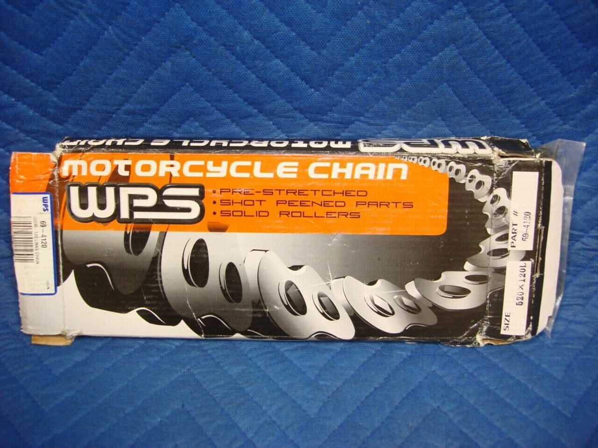 WPS MOTORCYCLE CHAIN 69-4120 120LINK CHAIN NEW