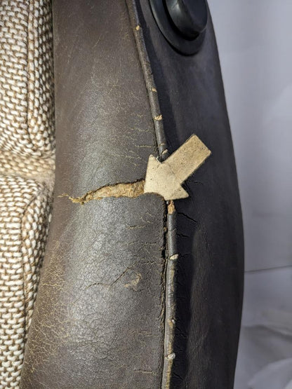 PORSCHE 1981 998 BROWN RECLINING MANUAL SEAT FOR PORSCHE (LEFT) USED B2