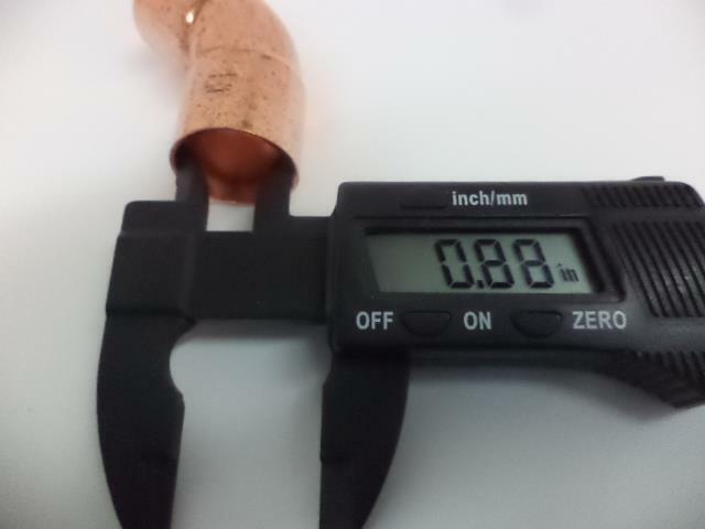 NEW 25 PACK MUELLER 3/4" COPPER FITTING 45 DEGREE ELBOW CxC WB03034 R10TC