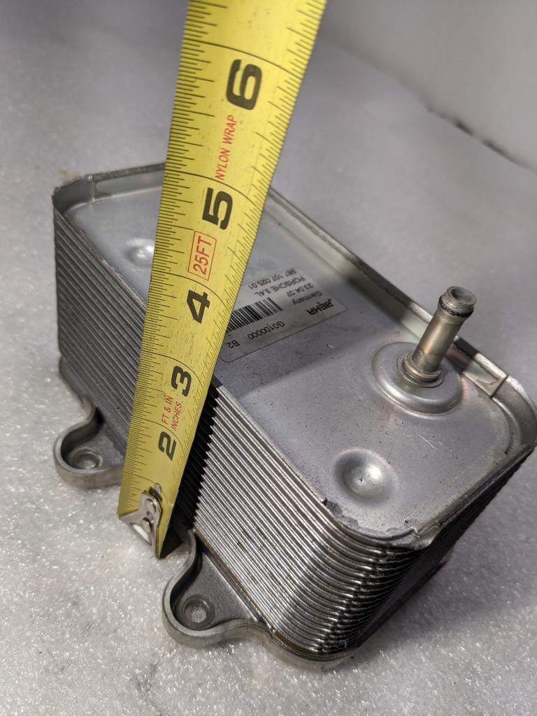 PORSCHE CAYMAN 3.4L ENGINE OIL COOLER 98710702501 USED 996B.G.L.