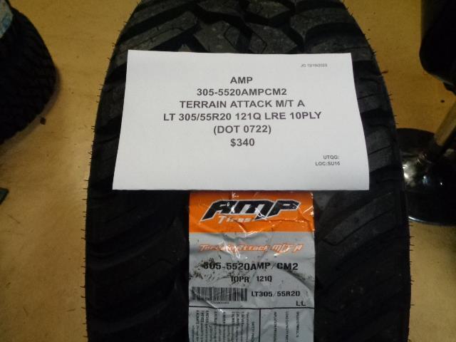 AMP TERRIAN ATTACK M/T A LT 305 55 20 121Q LRE 10PLY TIRE 305-5520AMPCM2 BQ4