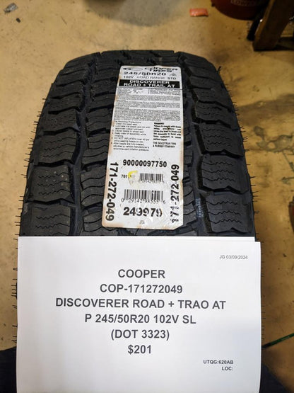COOPER DISCOVERER ROAD+TRAO AT P 245 50 20 102V SL TIRE 171272049 CQ1