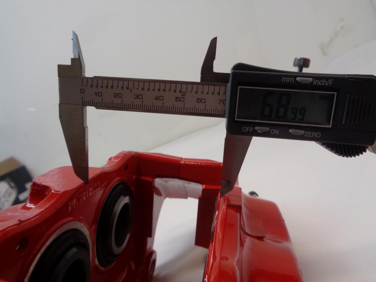 NEW POWERSTOP 4 PISTON RED POWDERCOAT BRAKE CALIPER 20.3212.02 | 20.8658.00  R5