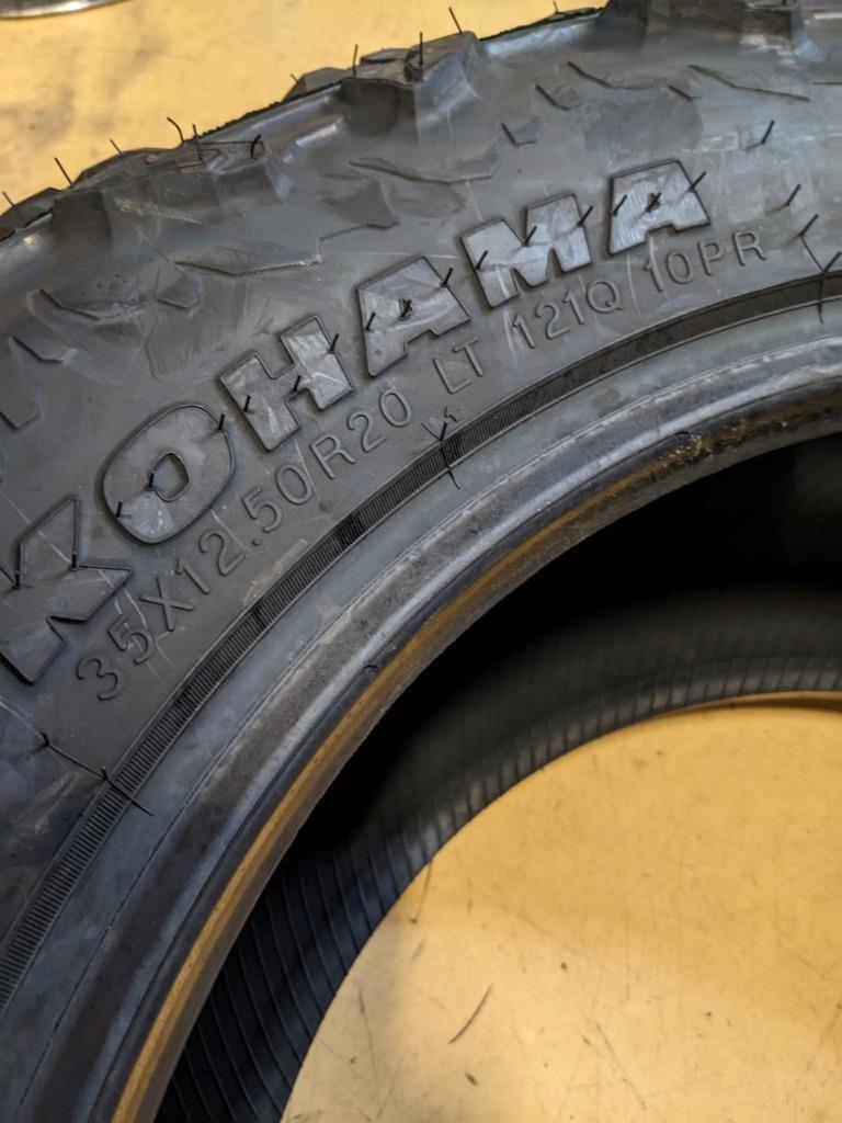 2 YOKOHAMA GEOLANDERX-M/T LT 35 12.50 20 121Q LRE 10PLY TIRE 110155503 CQ1